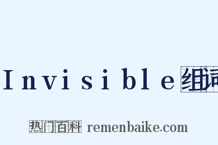 Invisible组词是什么意思的图片